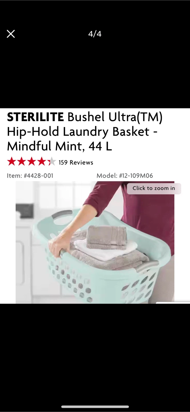 3 Sterilite Bushel Ultra Hip-Hold Laundry Basket - Mindful Mint