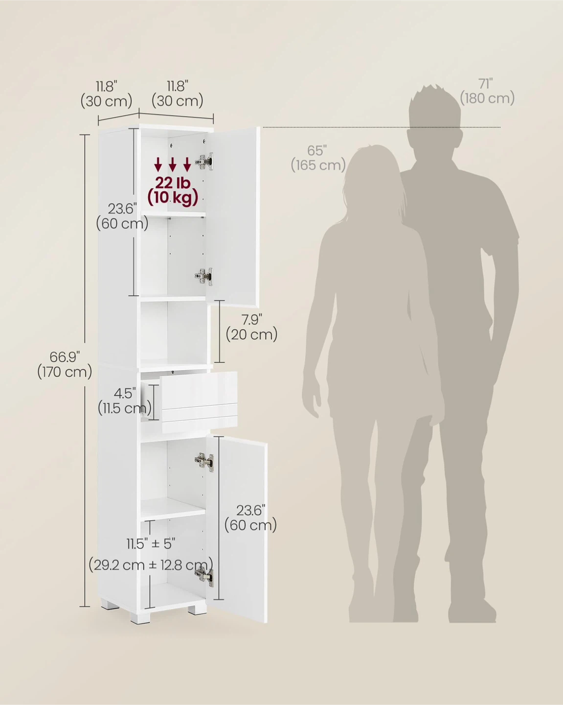 Storage Cabinet Modern & Space-Saving - photo 3