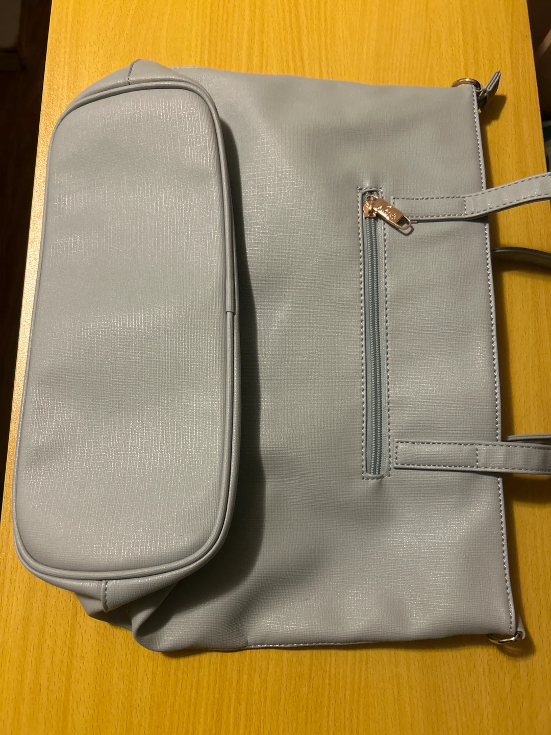 Grey Faux Leather Tote Bag🏆 - photo 2