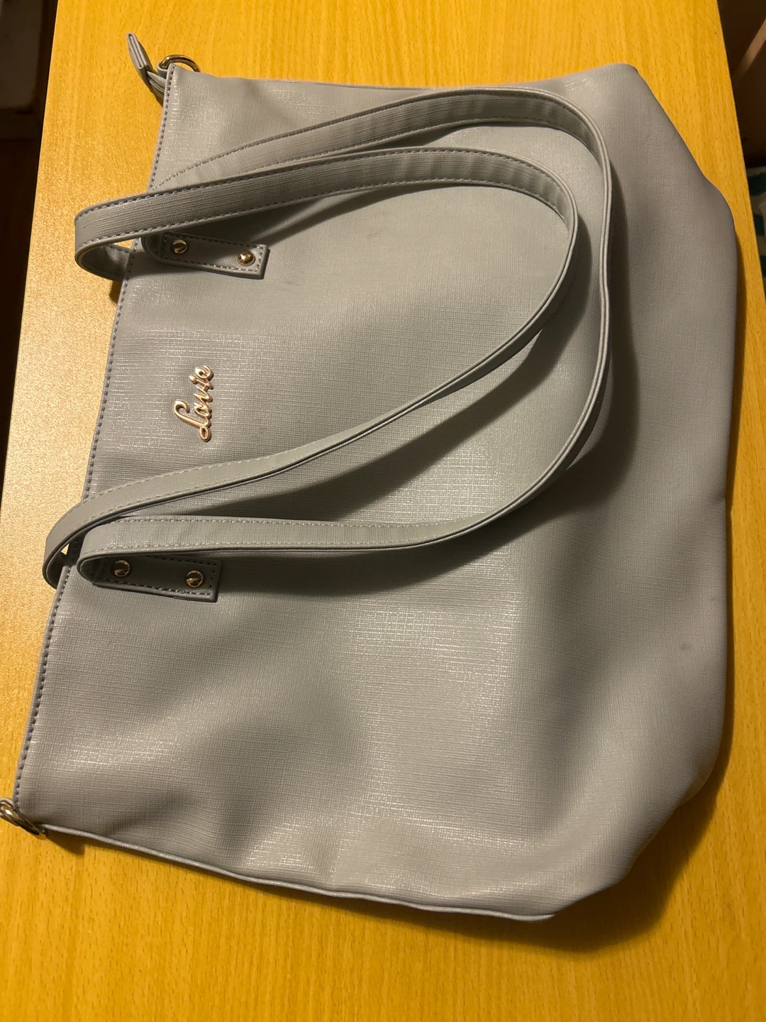 Grey Faux Leather Tote Bag🏆