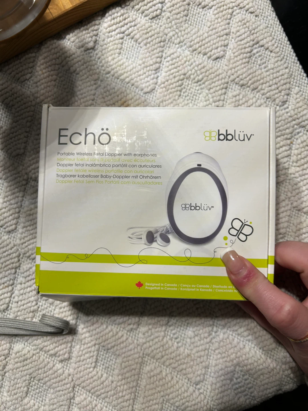 bblüv Echo Portable Wireless Fetal Doppler with Earphones