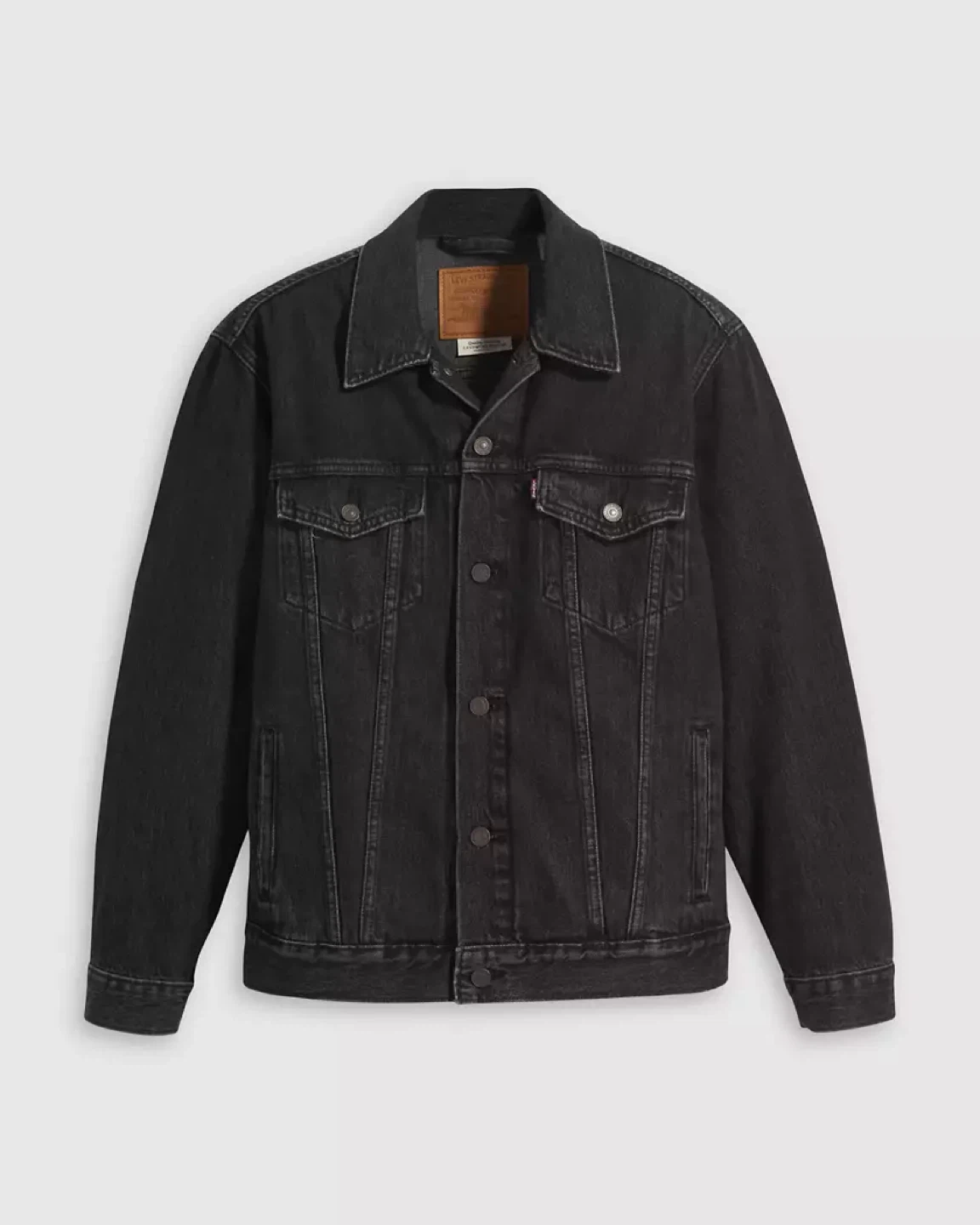 Levi’s Relaxed-Fit Denim Trucker Jacket in Washed Black