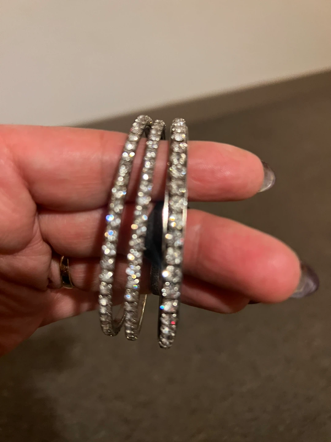 Assorted Bangles - Rhinestone, Beaded, and Metallic Styles - photo 4