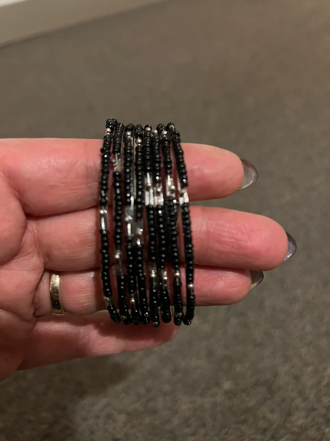 Assorted Bangles - Rhinestone, Beaded, and Metallic Styles - photo 3