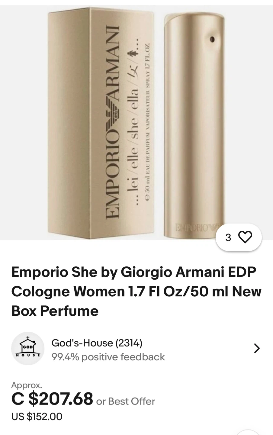 Emporio Armani Eau de Parfum 🏆 - photo 2