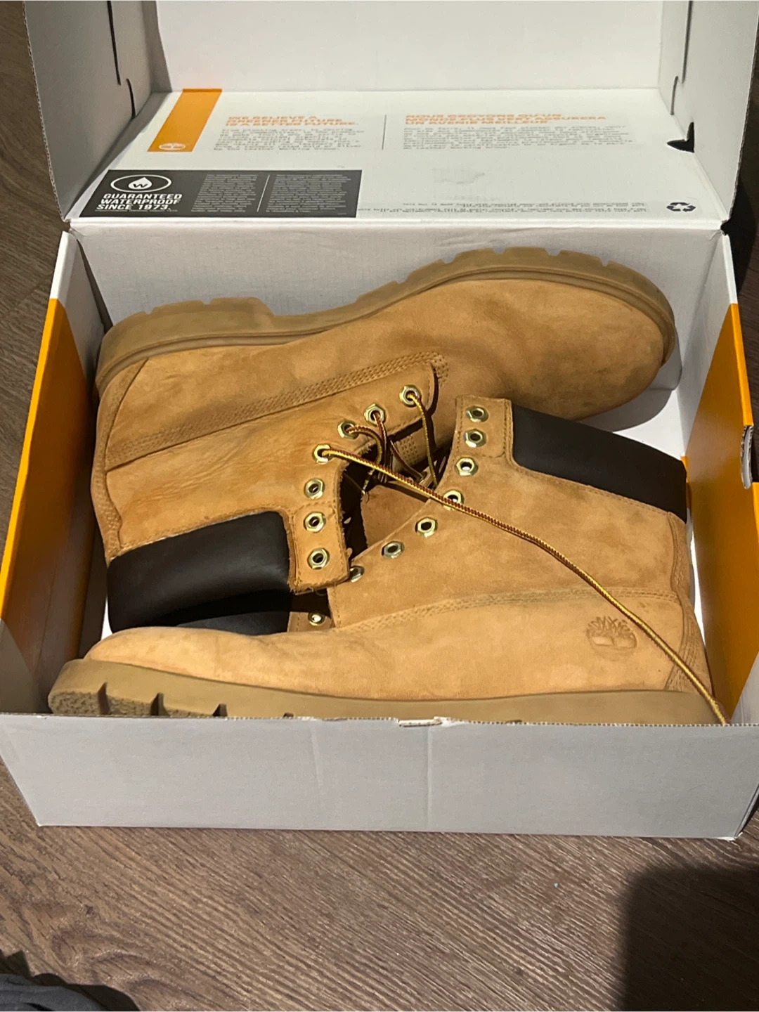 Timberland Classic 6" Waterproof Boots - Men's Size 12 - Wheat