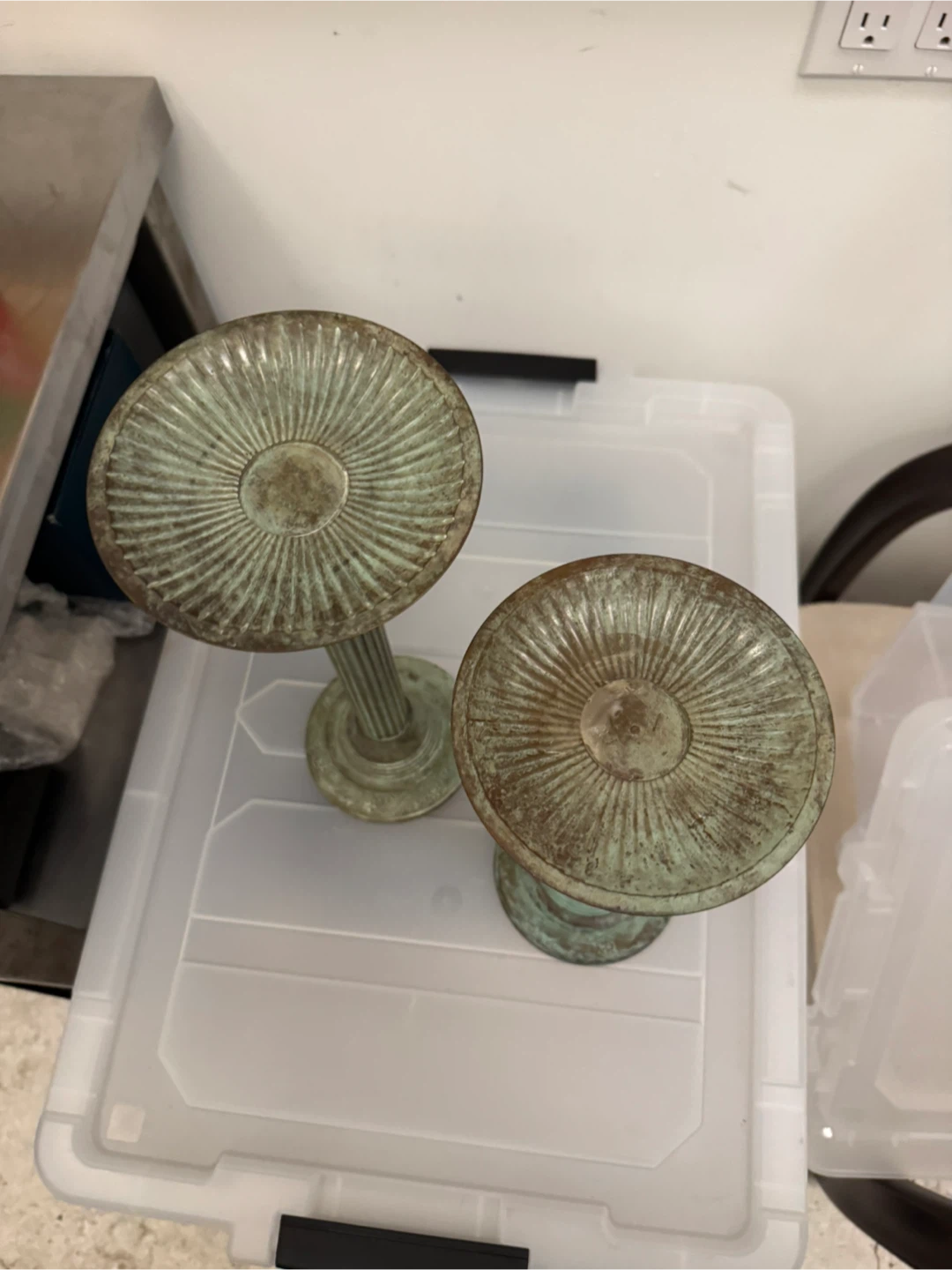 Set of 2 Vintage Candle Holders - photo 2
