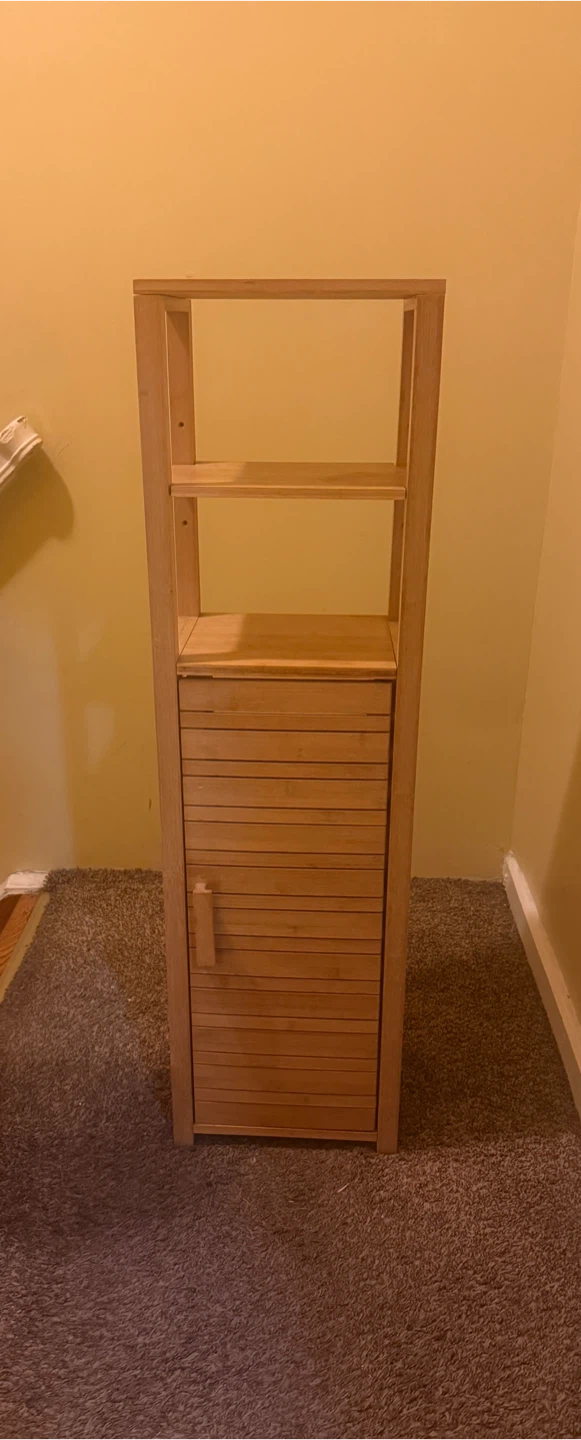 Bamboo Storage Shelf with Cabinet