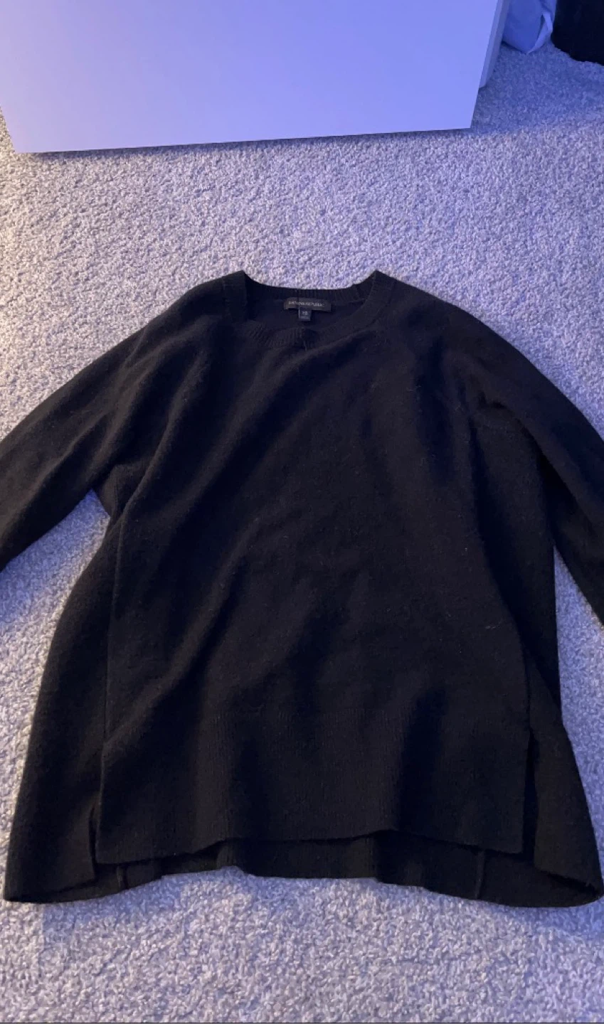 Banana republic Black Crew Neck Sweater