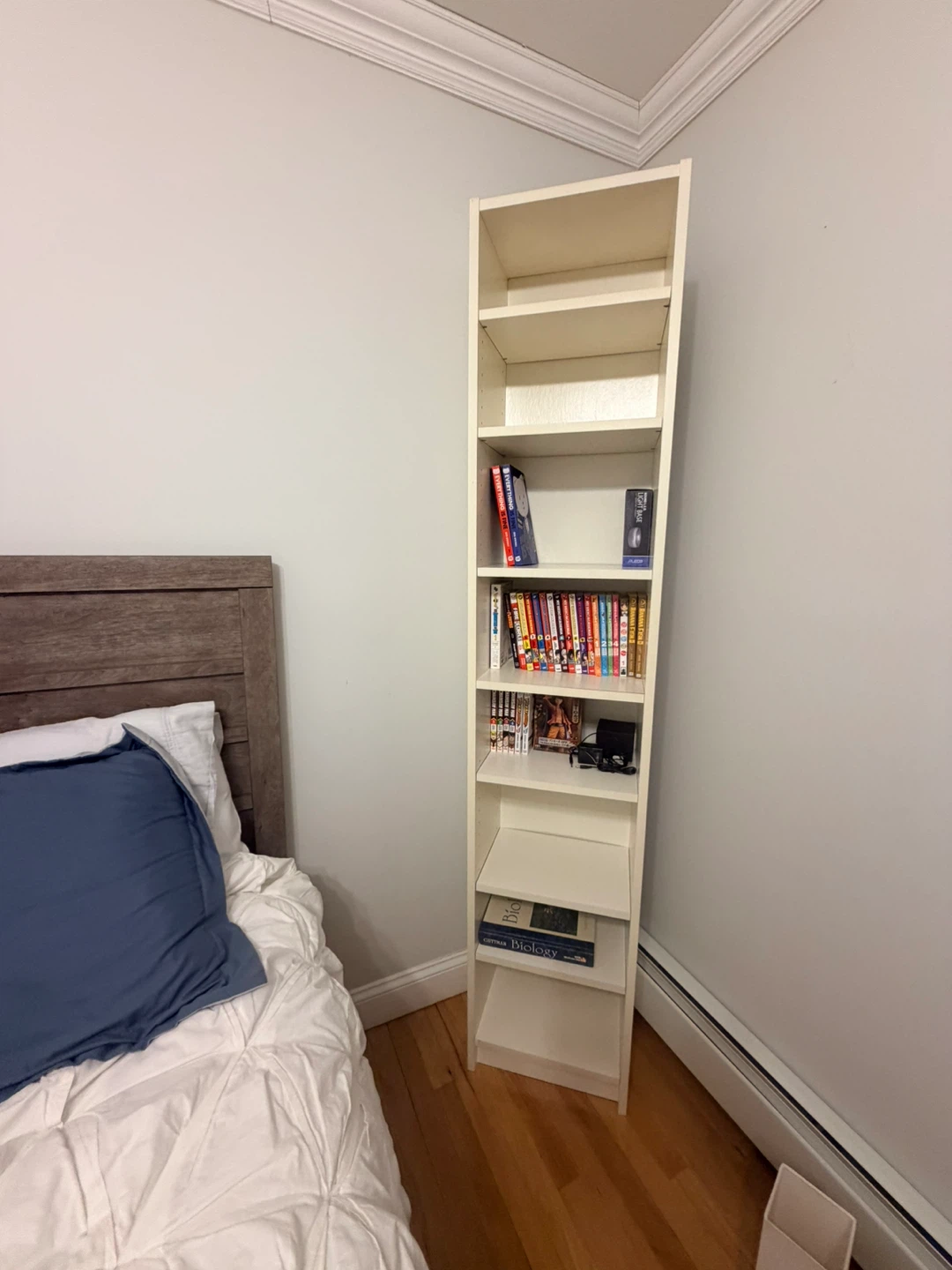 Tall White Bookcase Shelf