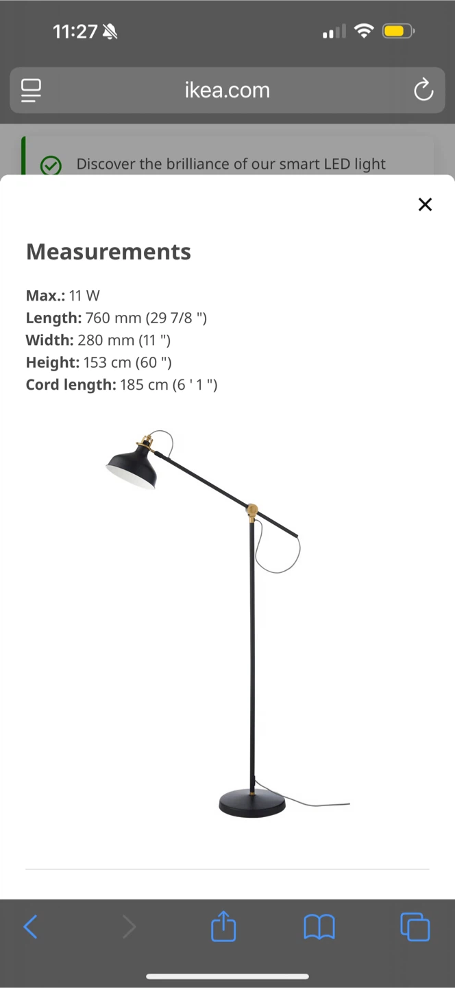 IKEA Floor Lamp WHITE - photo 3
