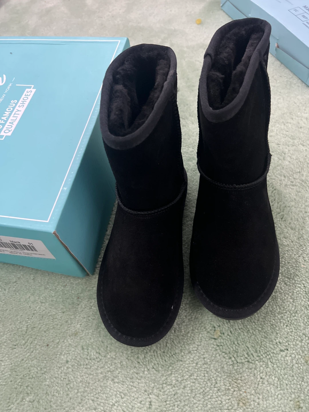 Vepose Black Suede Lined Boots with Box size 1 - photo 3