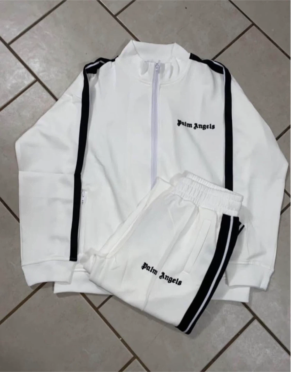 Palm Angels White Tracksuit Set