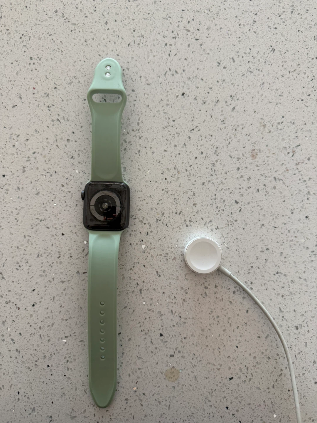 Apple Watch SE (2nd Gen) with Light Green Band - photo 5