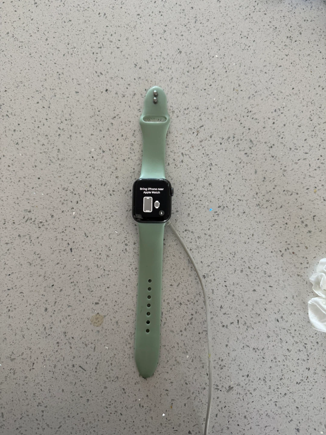 Apple Watch SE (2nd Gen) with Light Green Band - photo 3