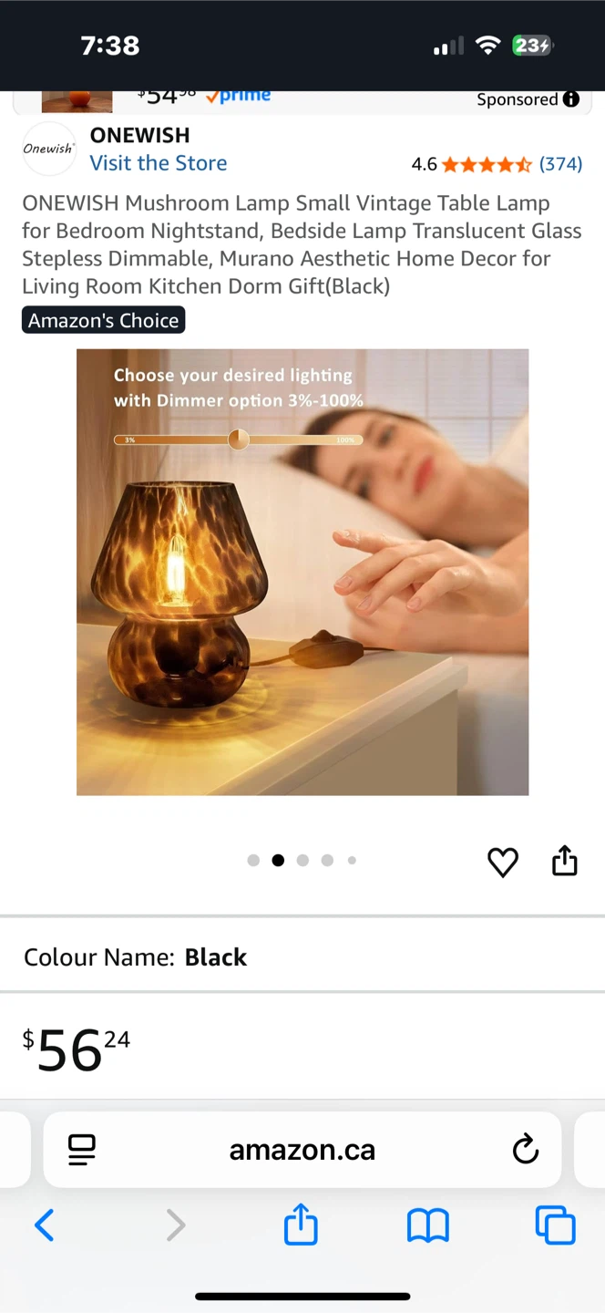 ONEWISH Cute Mushroom Table Lamp 🏆 - photo 2