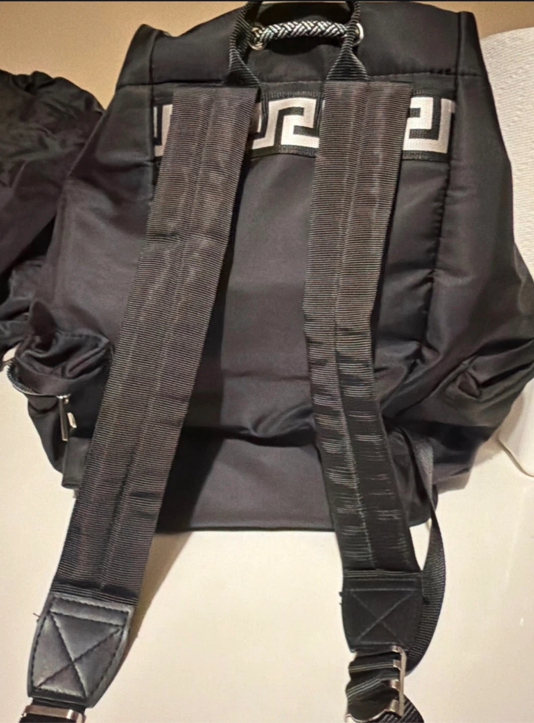 Versace Black Nylon Backpack - photo 2