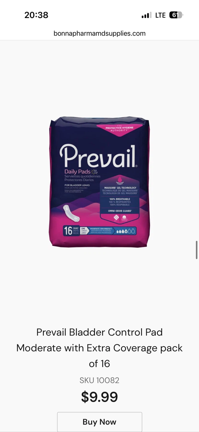 Prevail Daily Pads for Bladder Leaks - photo 4