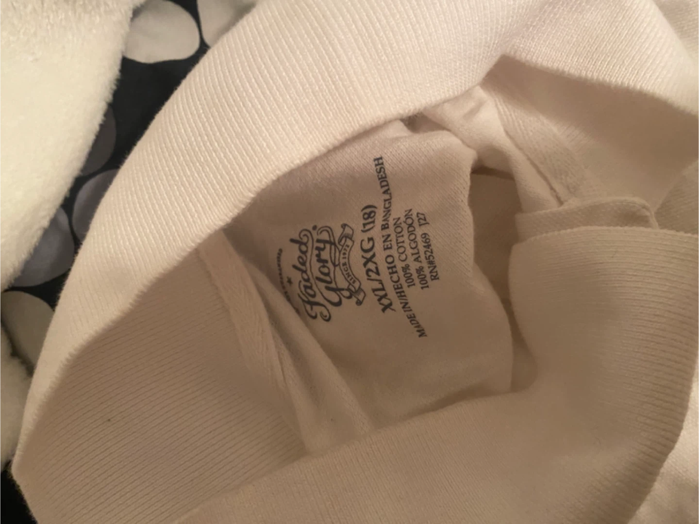 Faded Glory White Polo Shirt XX-Large - photo 2