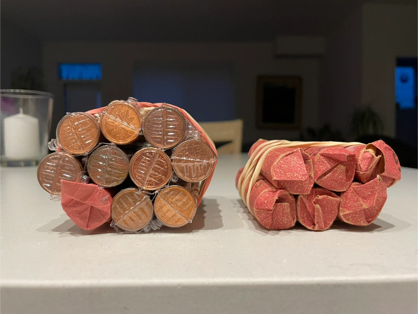 Rolls of Canadian Pennies - photo 2