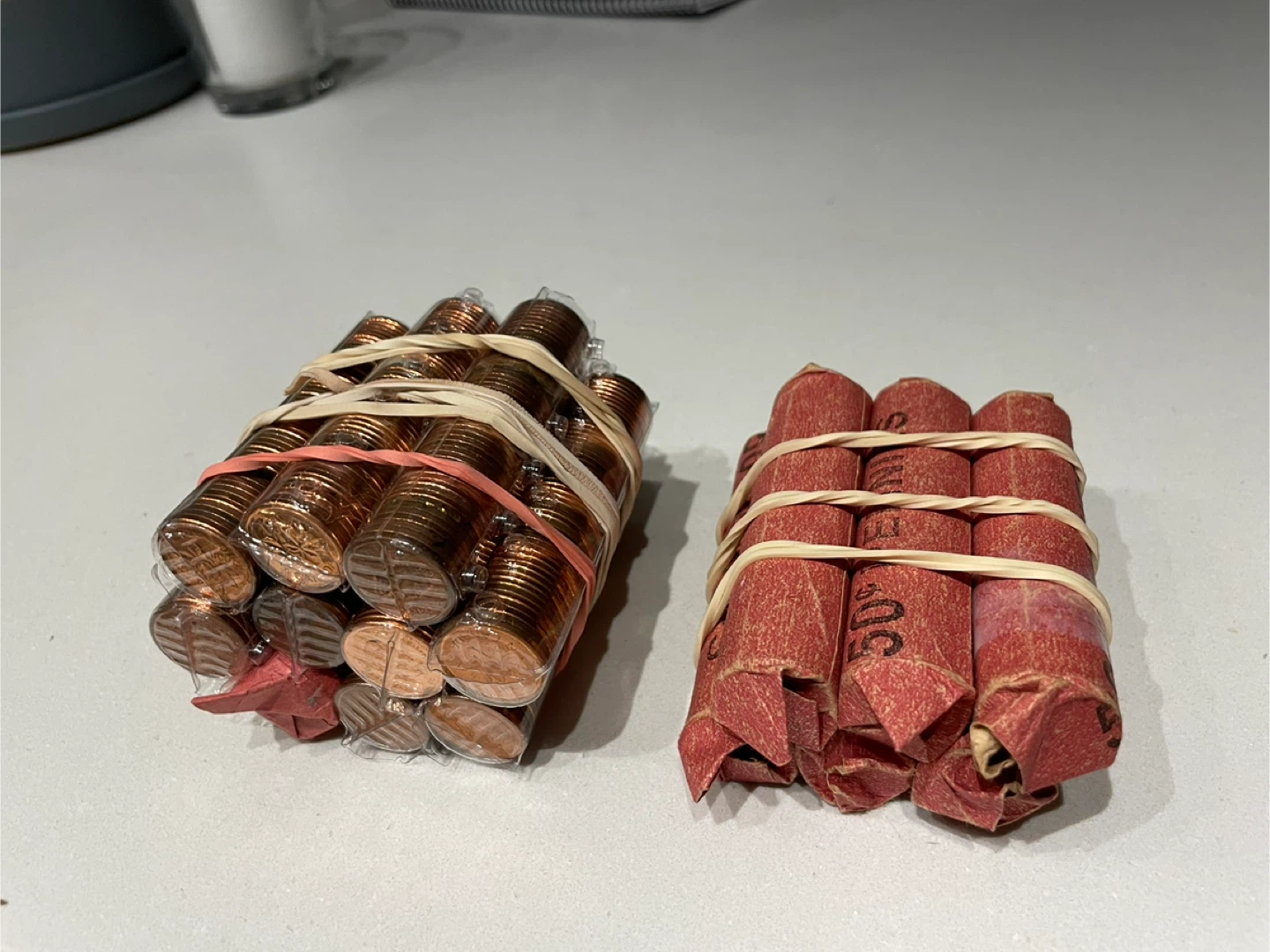 Rolls of Canadian Pennies