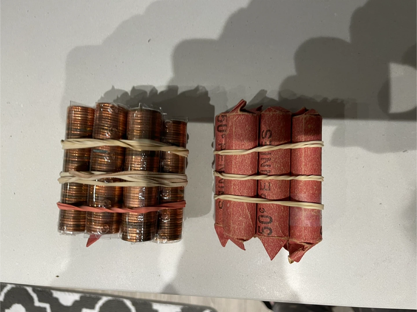 Rolls of Canadian Pennies - photo 3