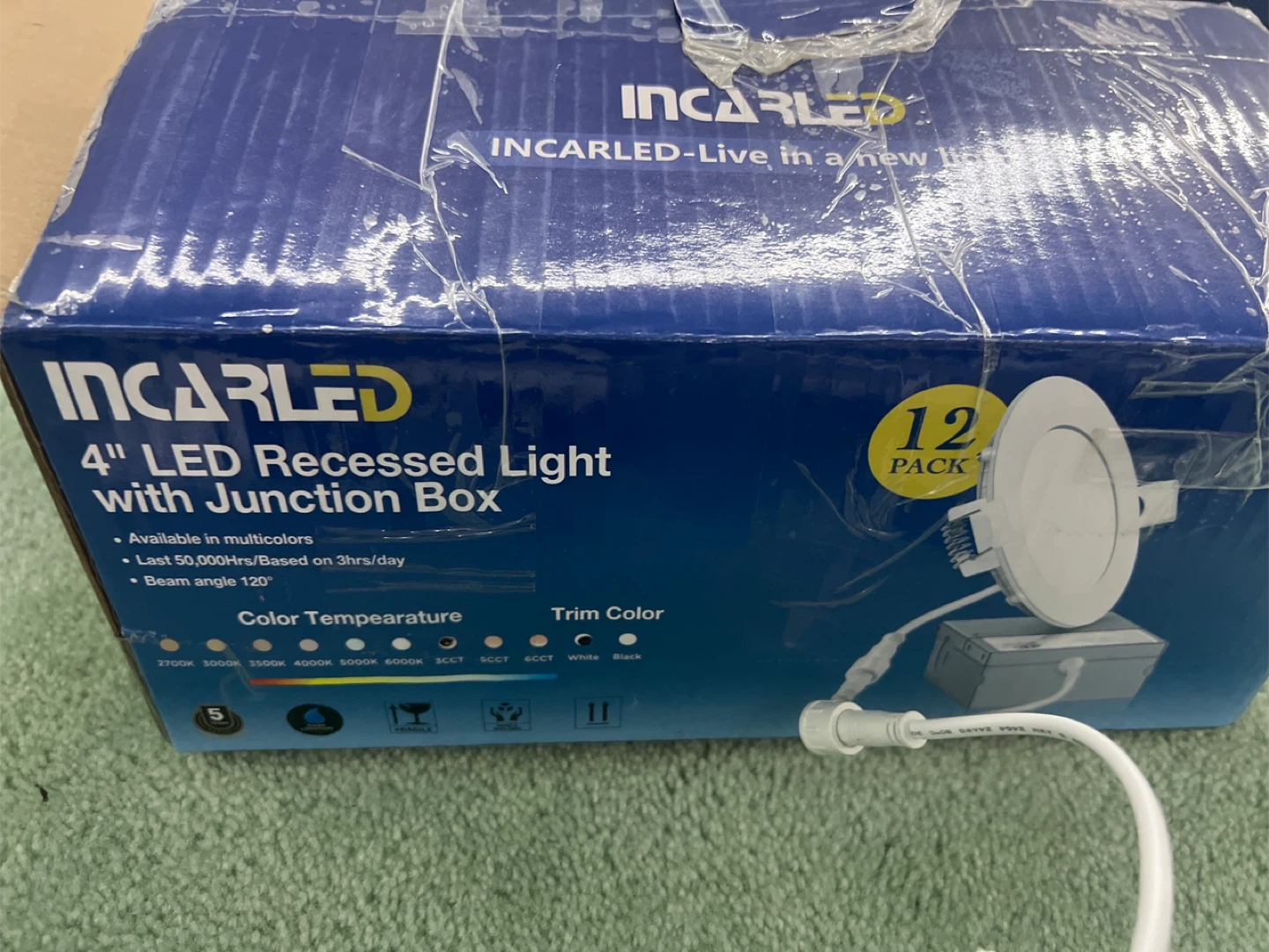 INCARLED 4" LED Recessed Lights with Junction Box - 9 Pack - photo 2