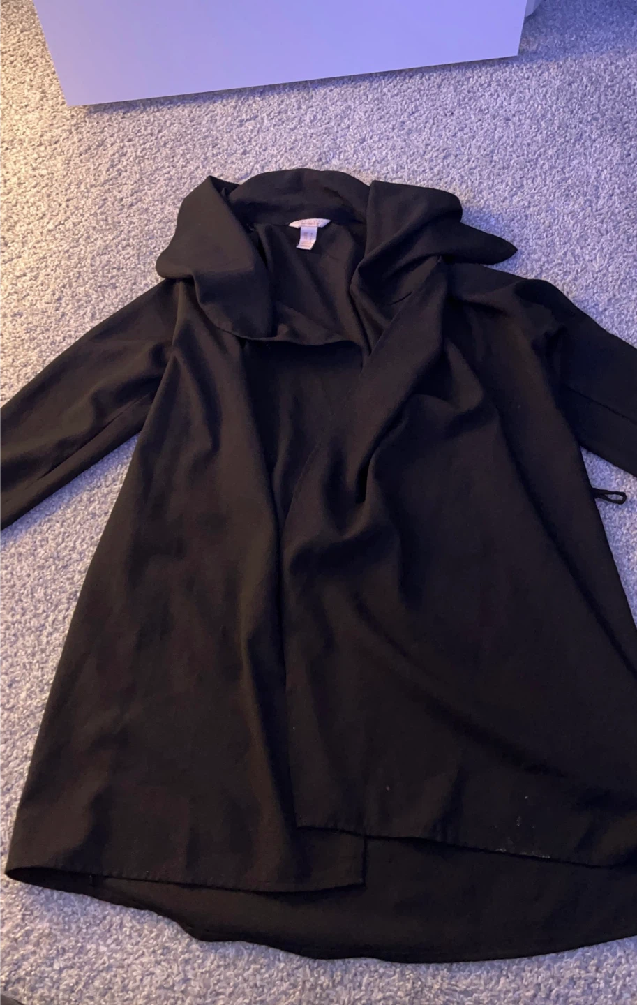 Black Waterfall Cardigan