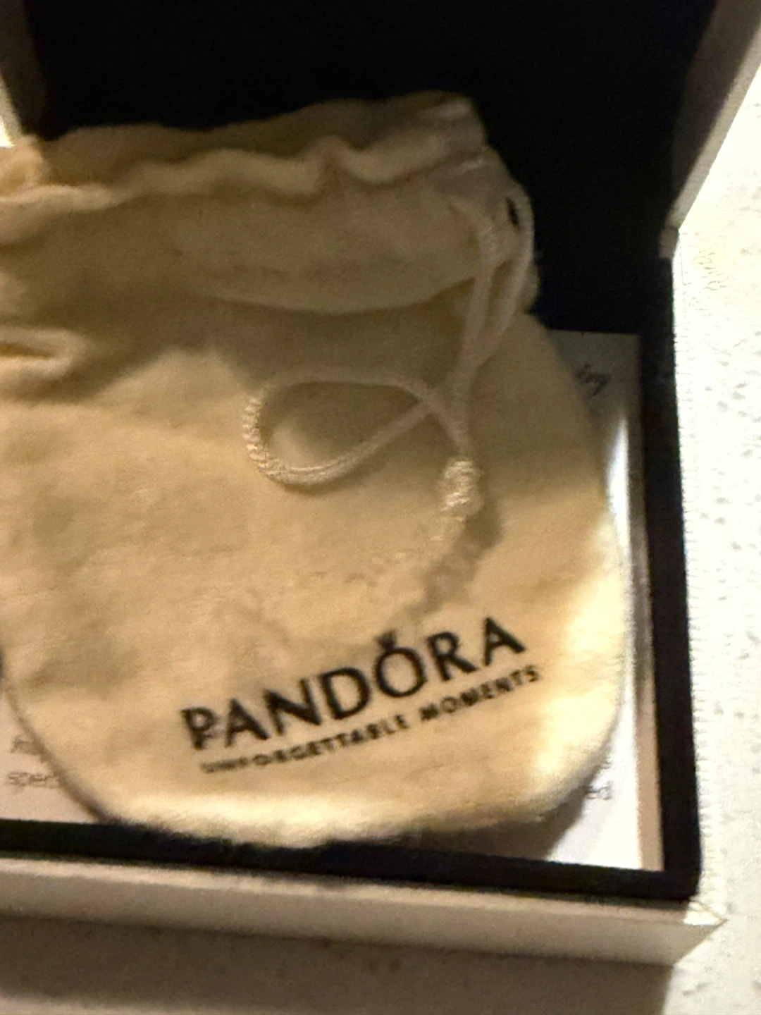 Pandora Sterling Silver Black Leather Charm Bracelet - photo 5
