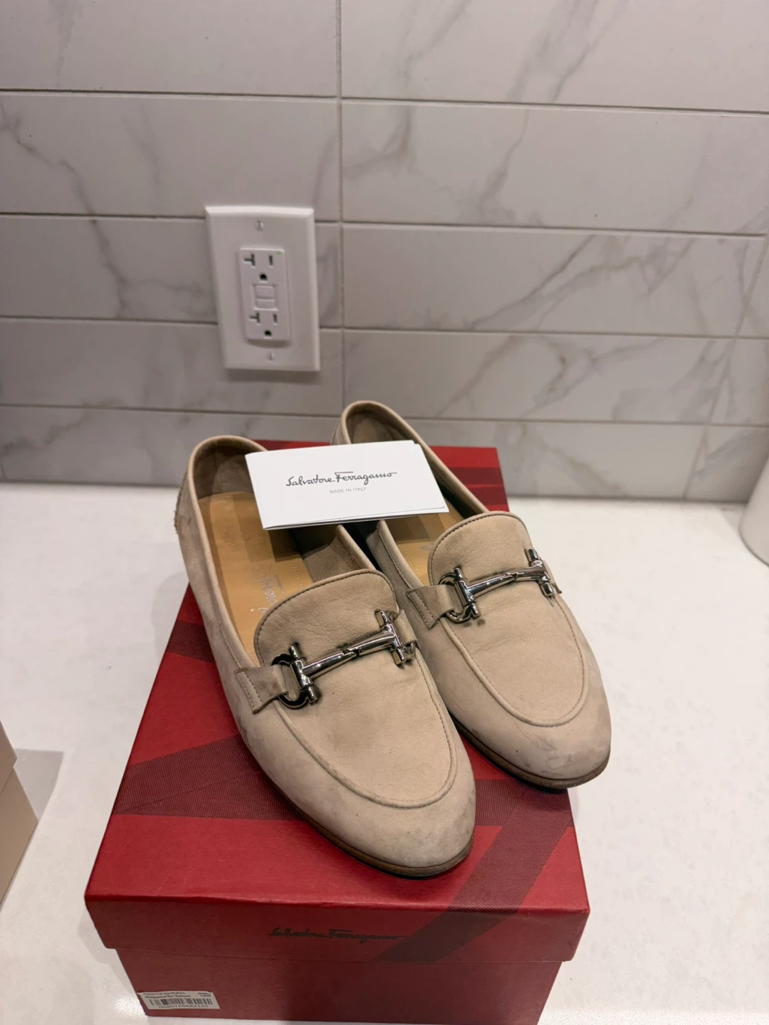 Salvatore Ferragamo Suede Loafers