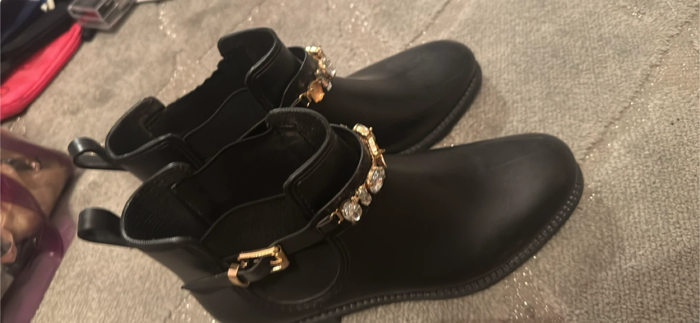 Henry Ferrera Black Embellished Chelsea Boots - Size 39 - photo 3