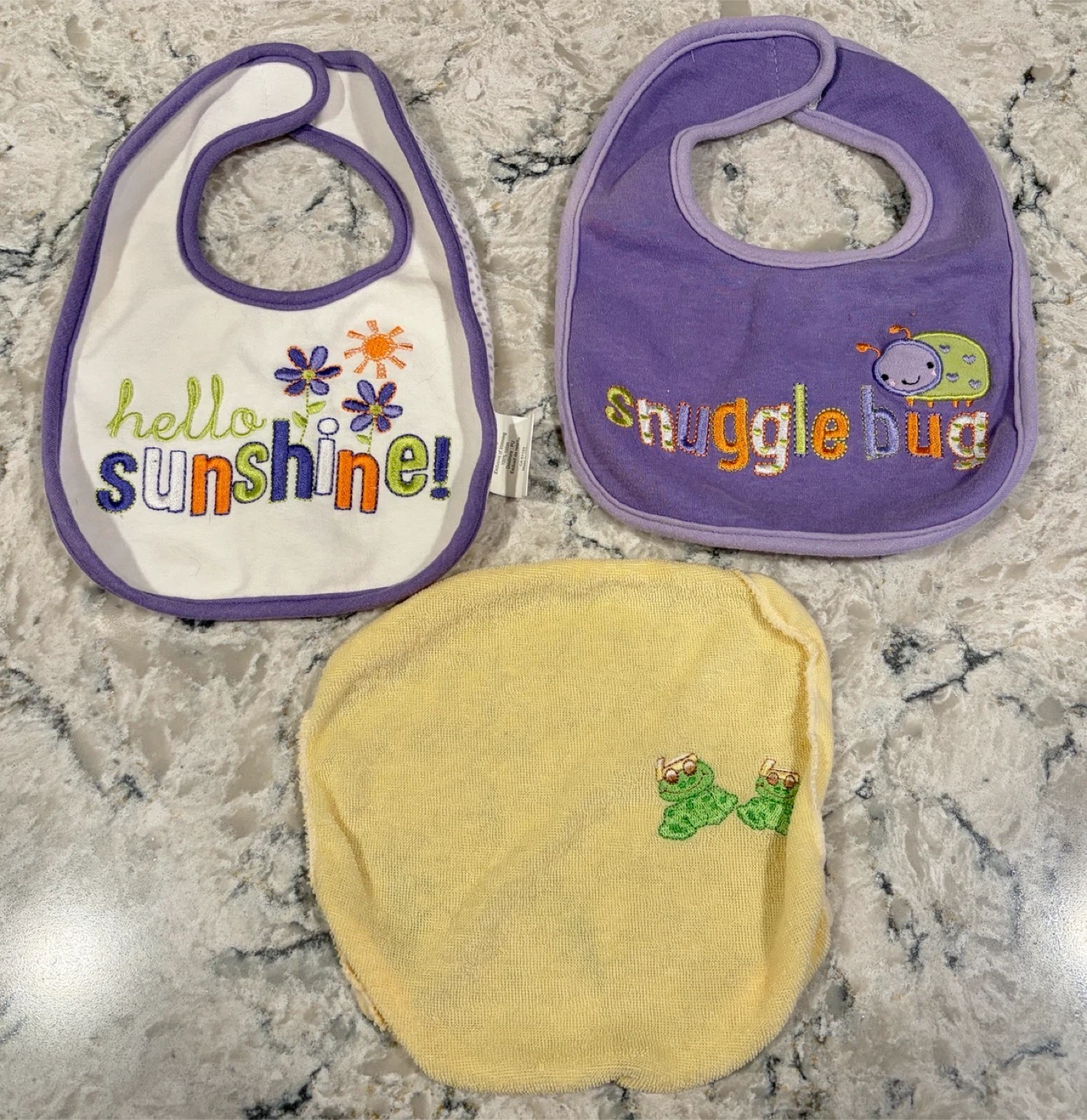 Baby Bibs - Snuggle Bug & Hello Sunshine