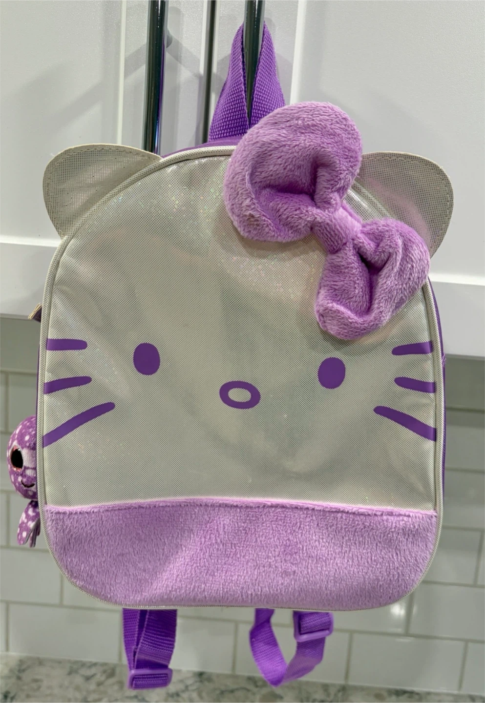 Hello Kitty Purple Mini Backpack with Octopus Charm