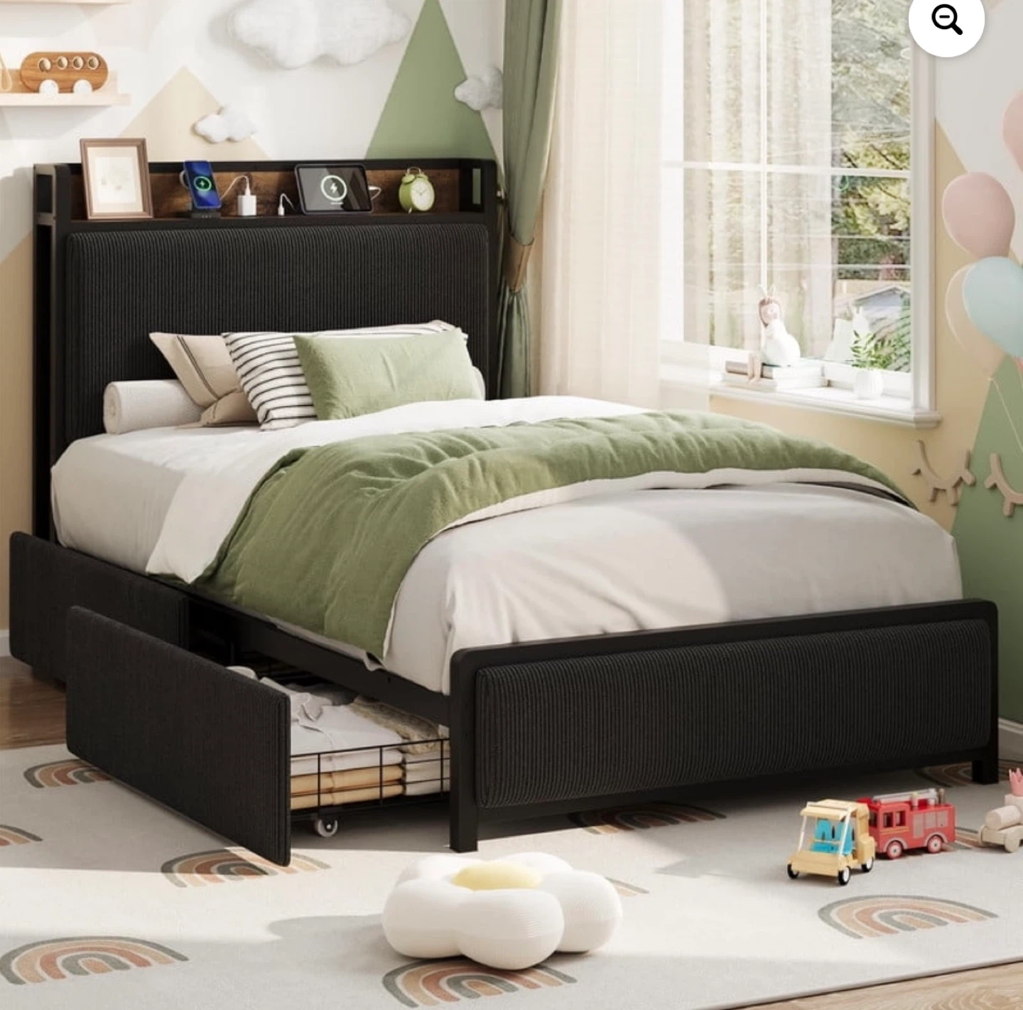 Twin Size Bed Frame with twin size mattress - photo 4