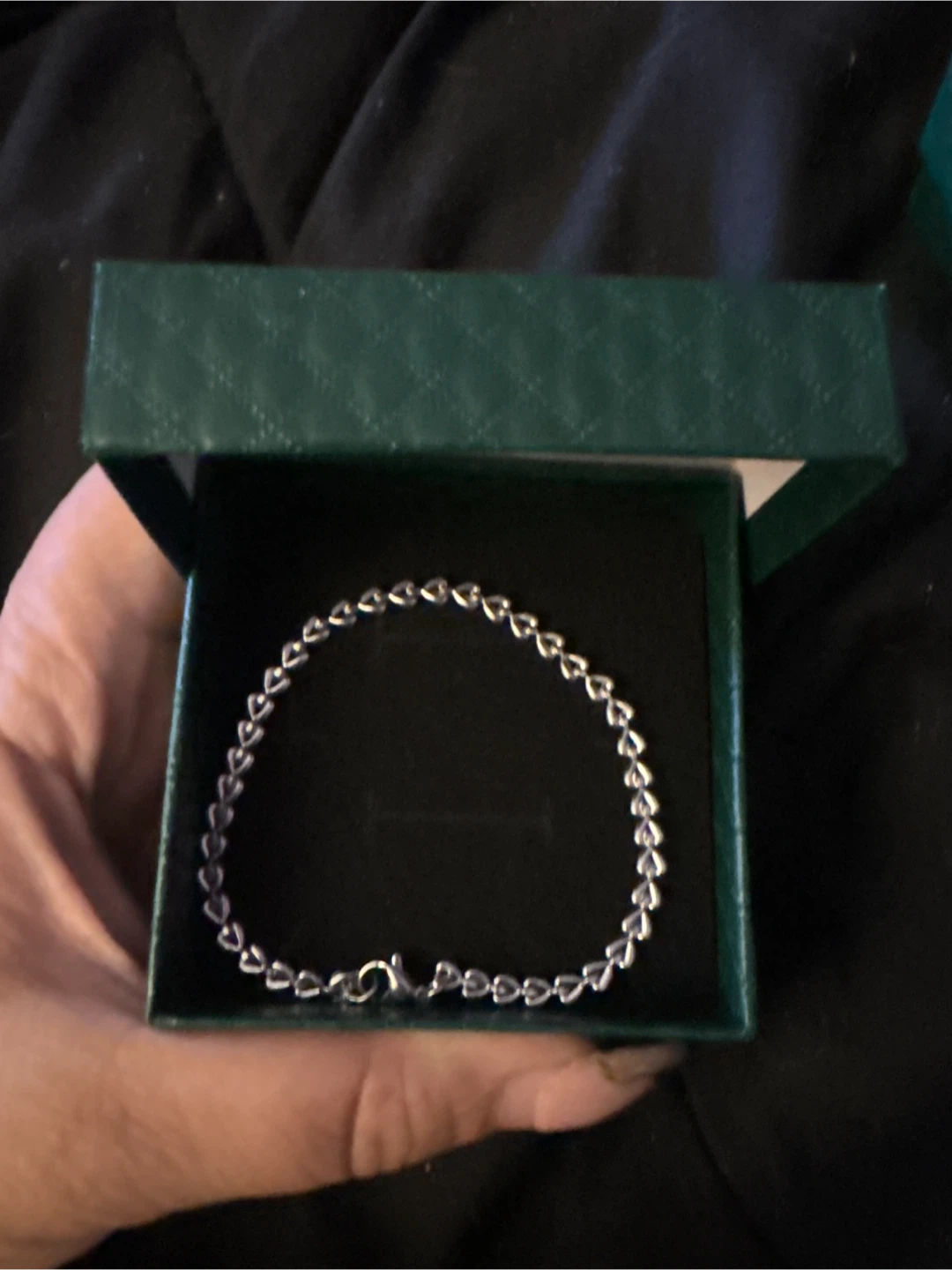New Silver SS Heart Link Chain Bracelet - photo 2