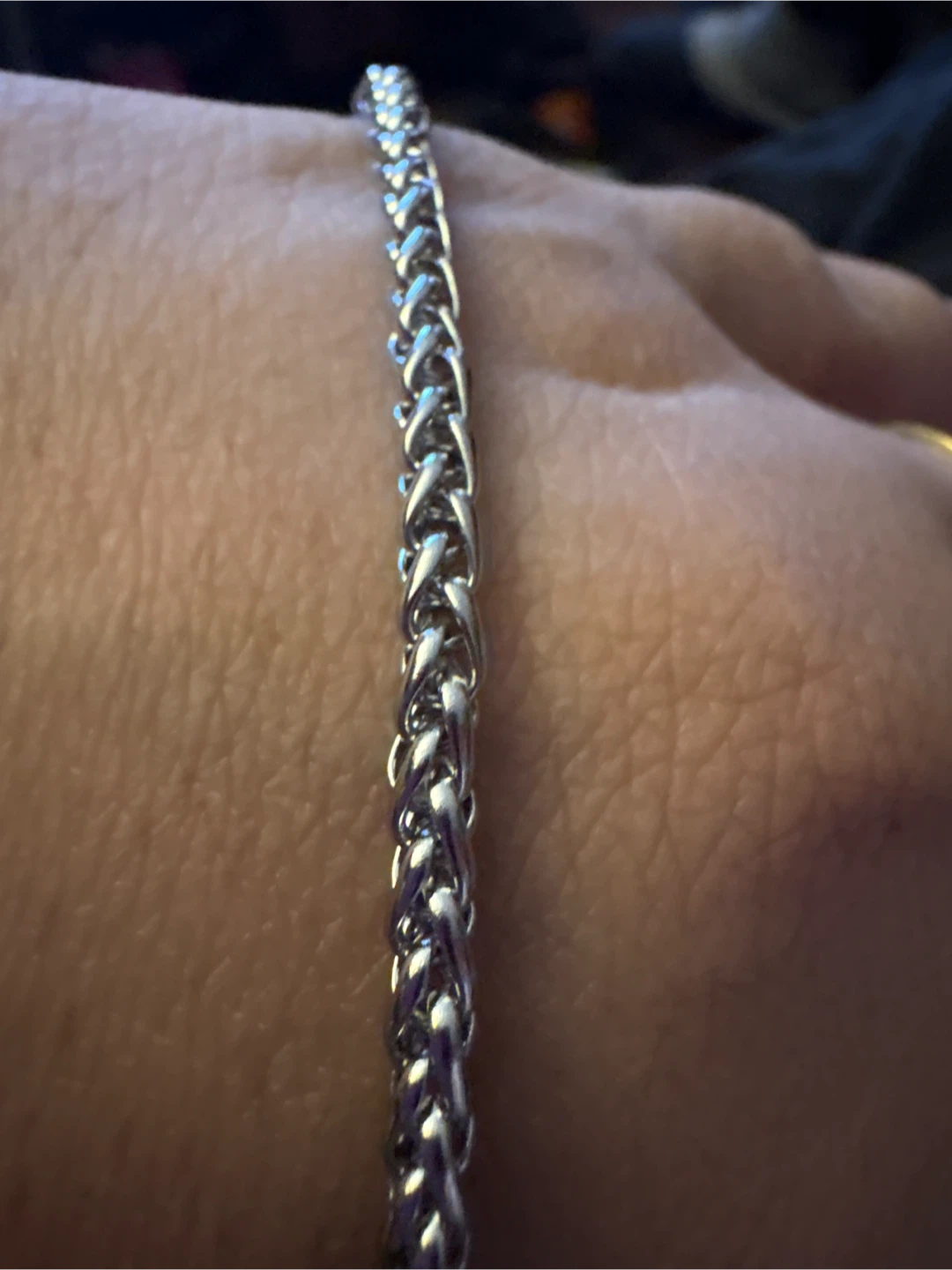 New Silver SS Franco Chain Bracelet