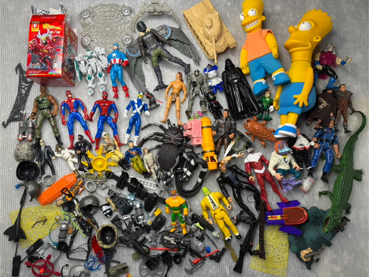vintage ACTION FIGURE & PARTS LOT G.I. Joe Marvel TMNT Star Wars