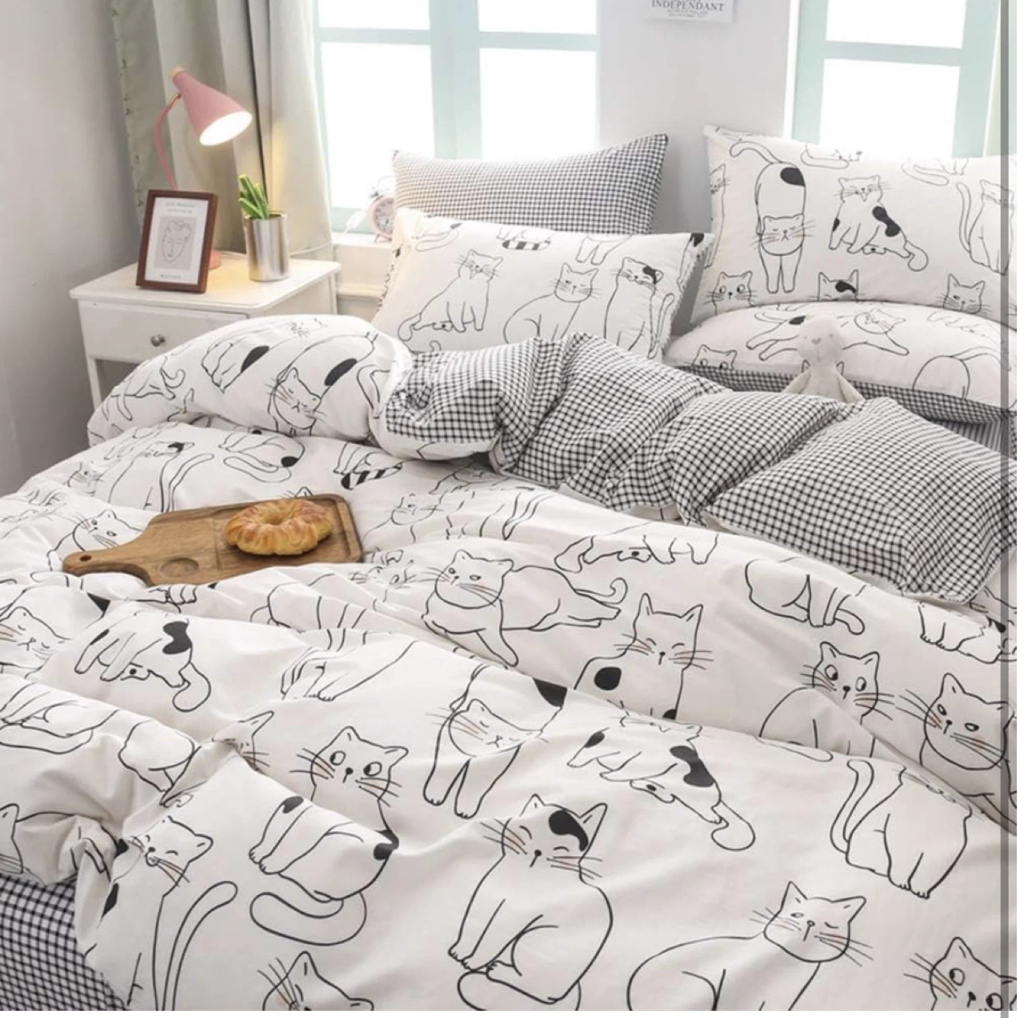 BlueBlue Cats Kids Duvet Cover Set Twin - photo 5