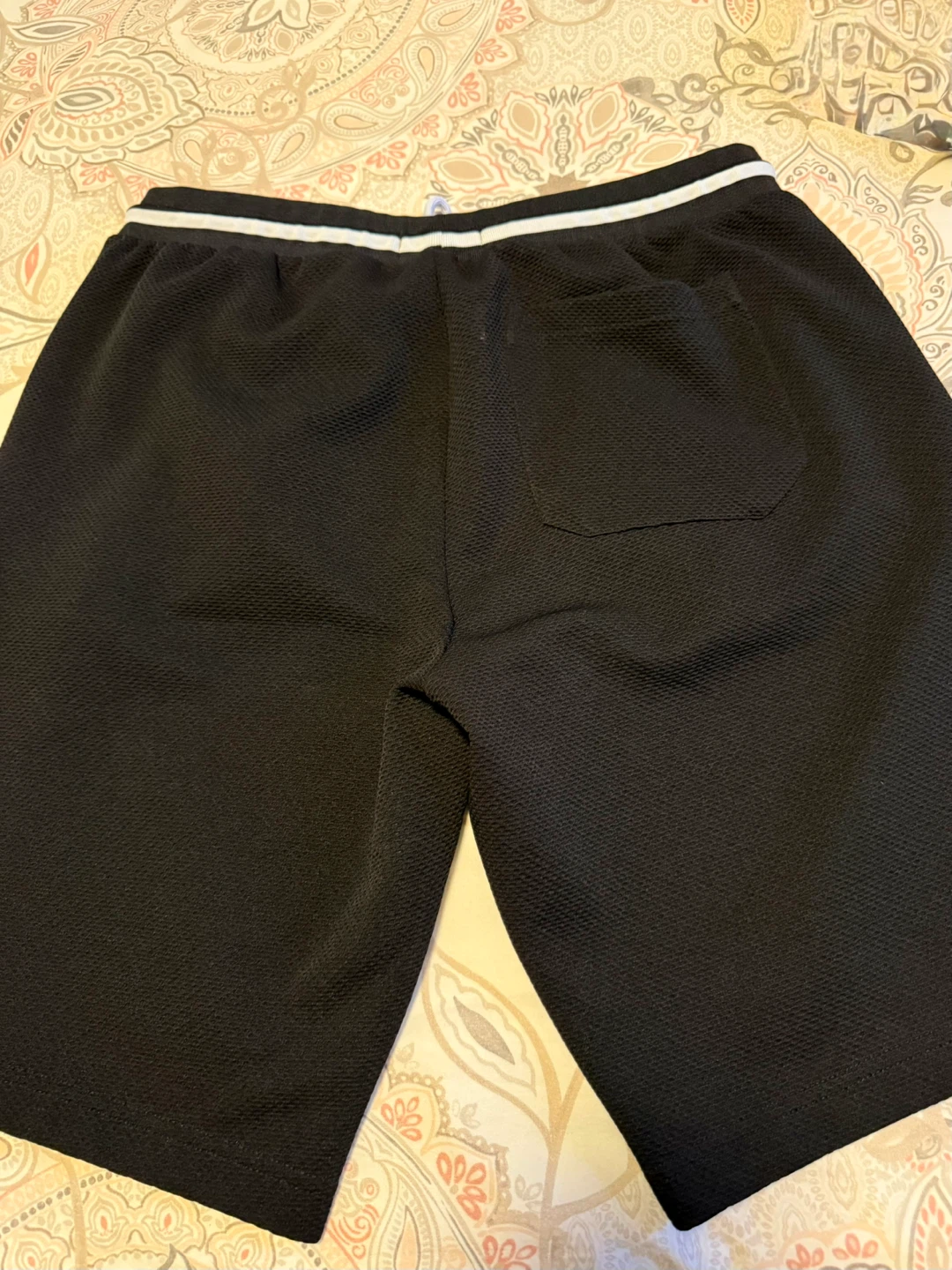 Men Guess Black Textured Shorts Size L🏆 - photo 2