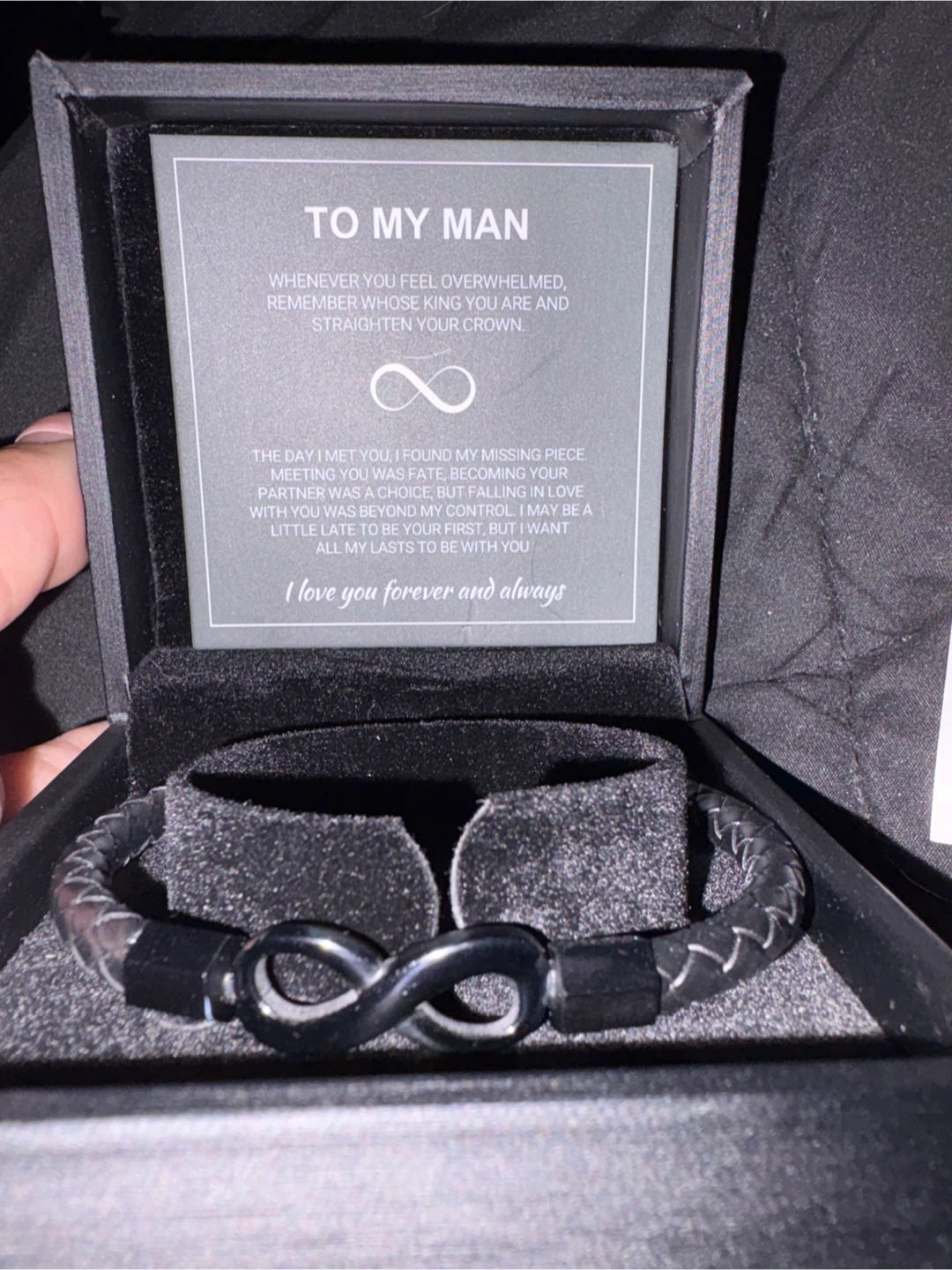 New Infinity Genuine Leather Bracelet