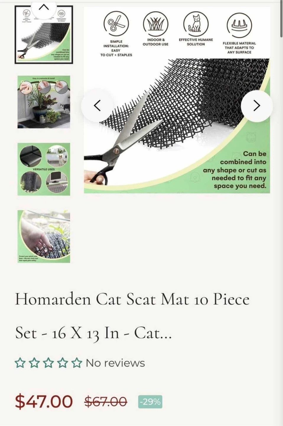 PET TRAINING MAT & MAGNETIC LOCKING CAT DOOR (Size Medium) - photo 4