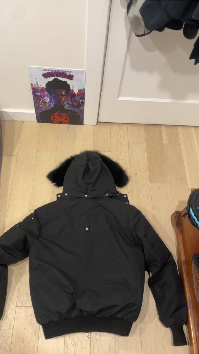 Moose Knuckles Bomber Jacket with Fur Hood - photo 4