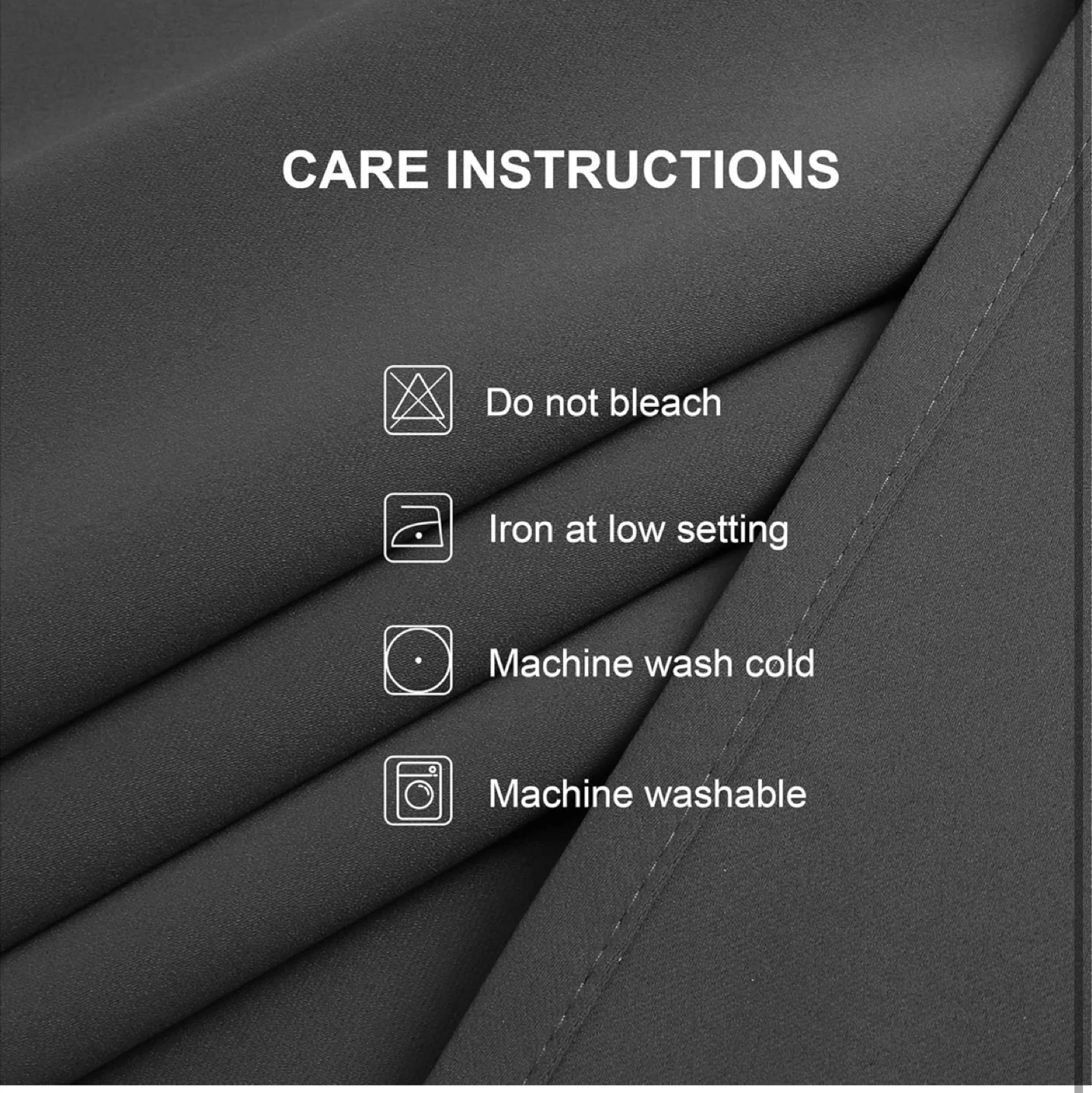 CUCRAF Dark Gray Blackout Curtains for Bedroom - photo 5