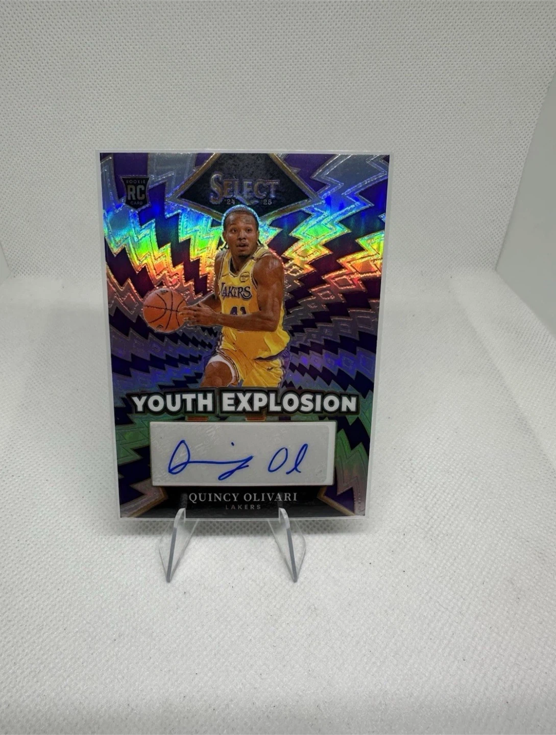 2024-25 Panini Quincy Olivari "Youth Explosion" Rookie Auto Card