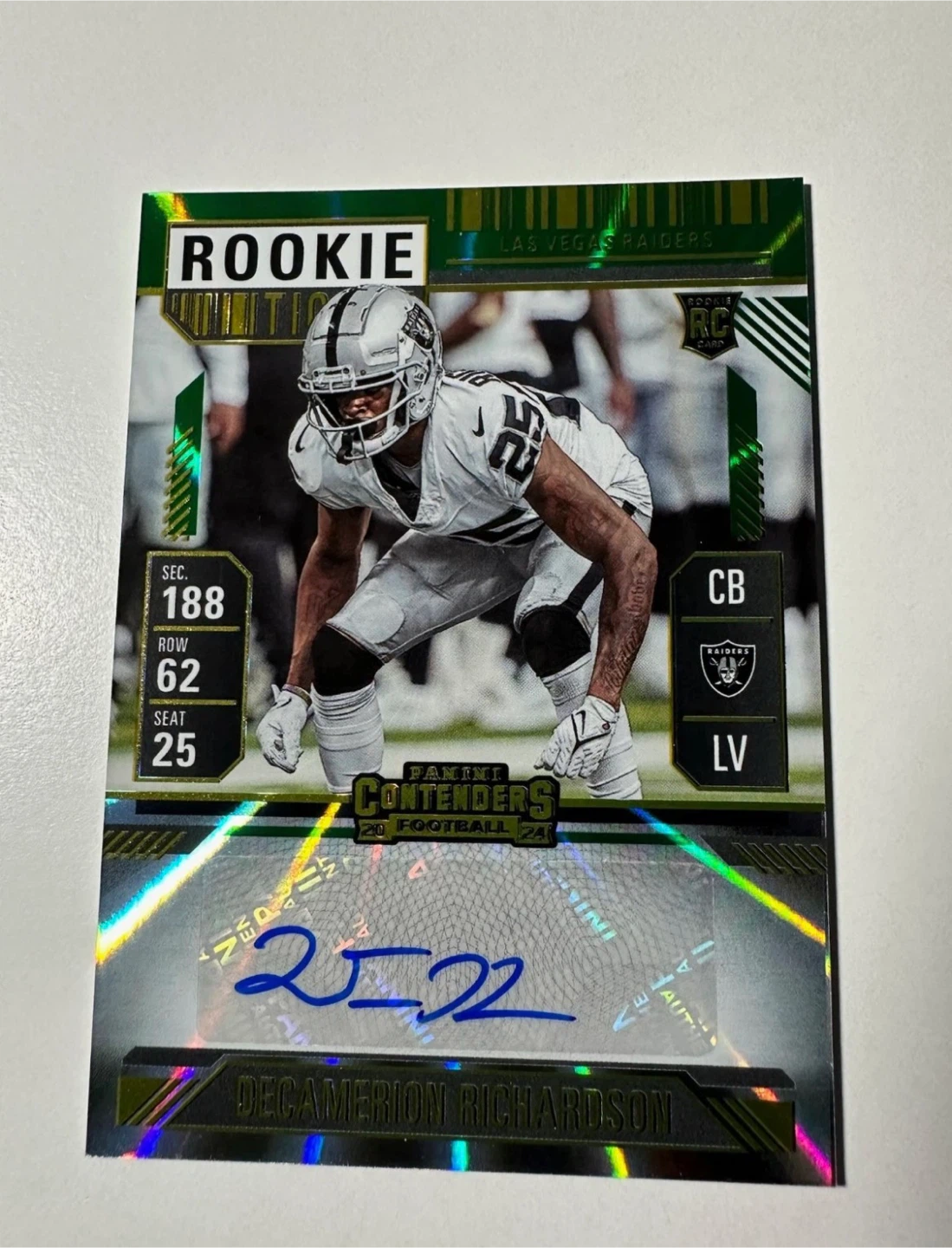 2024 Panini Contenders Decamerion Richardson Rookie Auto