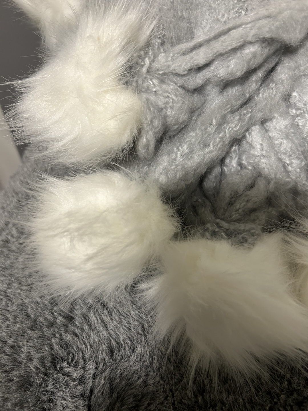 Life at Home Pom Pom Faux Fur Throw - photo 2