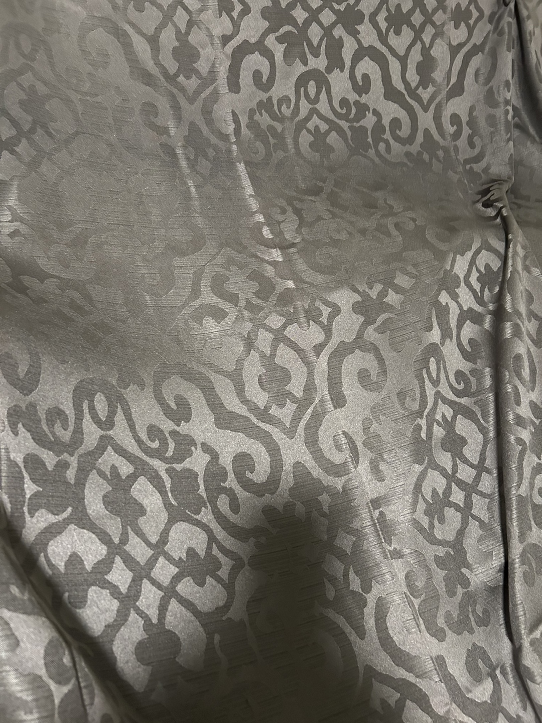 Grey Patterned Grommet Curtains (100% Polyester) - photo 2