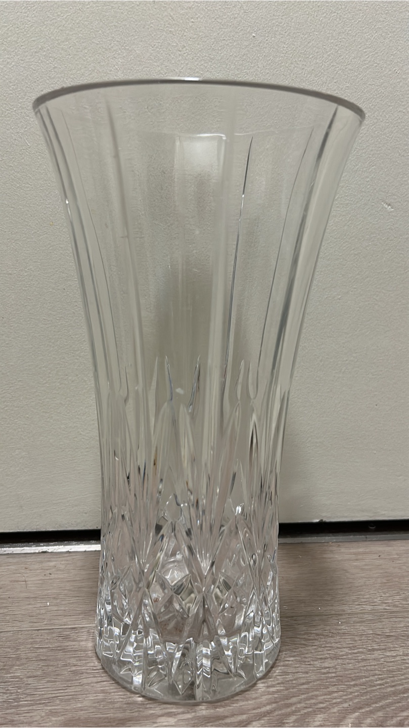 Clear Crystal Glass Vase