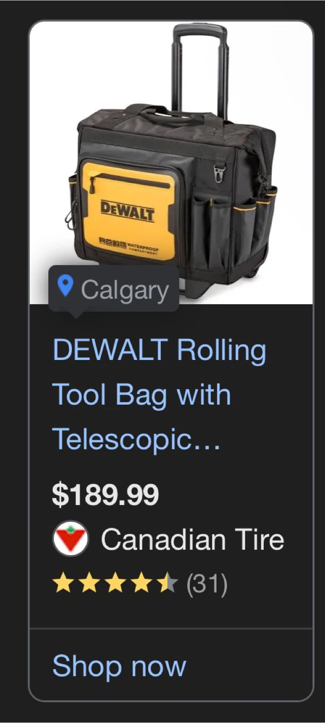 DEWALT Rolling Tool Bag / siding tools - photo 2