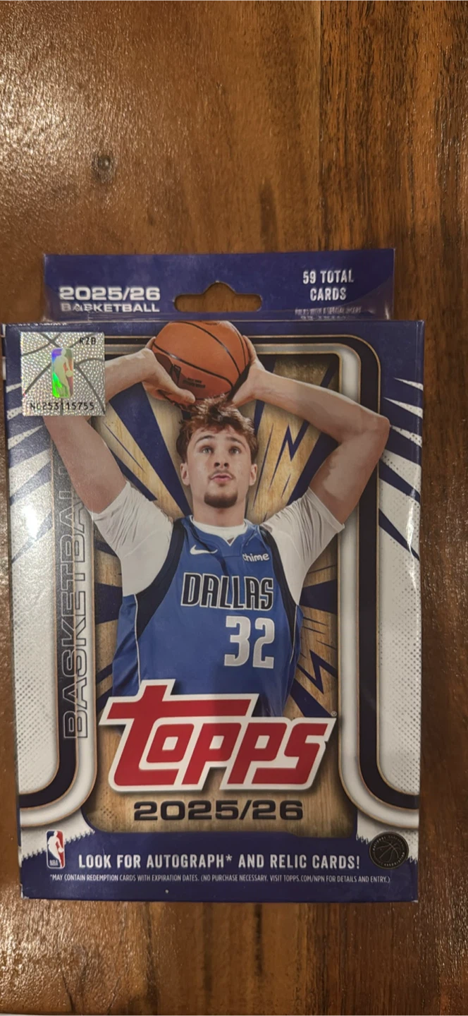 Topps 2025/26 NBA Basketball Trading Card Blaster Box